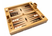 (image for) Vesey Street Inlaid Wooden Backgammon Set