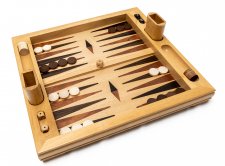 (image for) Vesey Street Inlaid Wooden Backgammon Set