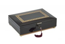 (image for) Bello Collezioni - Calabria Luxury Mahogany Men's/Women's Jewelry Box