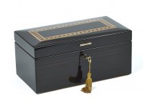 (image for) Bello Collezioni - Piazza Navona Luxury Mahogany Men's/Women's Jewelry Box