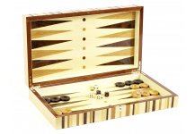 (image for) Bello Games Collezioni - Stefanelli Luxury Wooden Backgammon Set from Italy