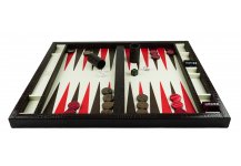 (image for) Bello Collezioni - Via Porta Rossa Luxury Genuine Leather Backgammon Set from Italy